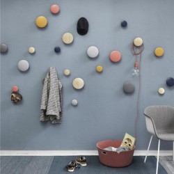 Patère - gris foncé - L "Dots" Muuto