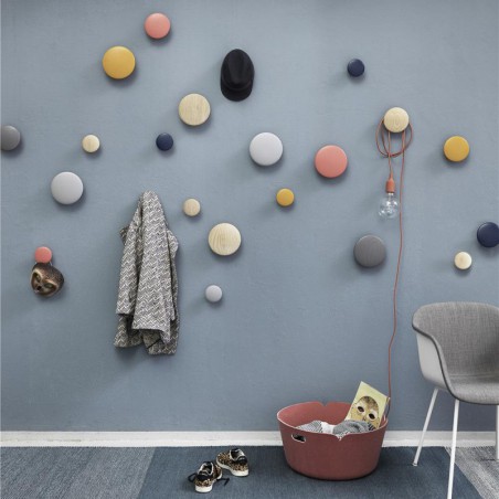 Patère - gris foncé - L "Dots" Muuto