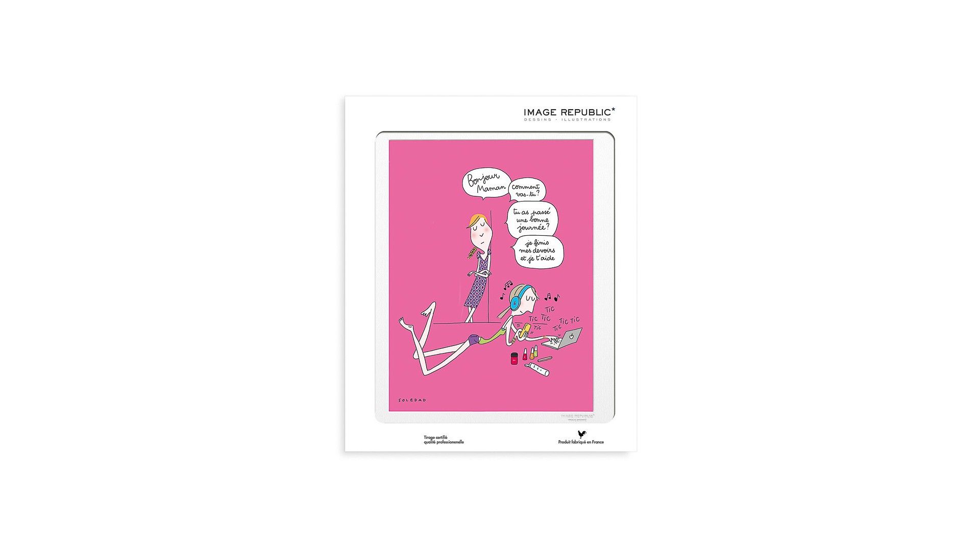 Affiche Image Republic "Bonjour maman" Soledad