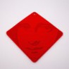 Manique - dessous de plat - rouge "Mona"
