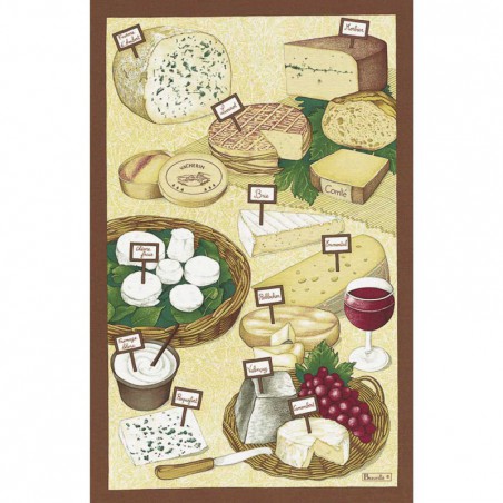 Torchon "fromages" Beauvillé