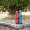Bouteille isotherme "Flowers" rouge