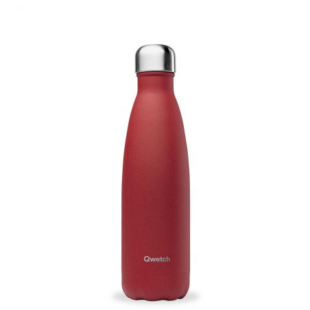 Bouteille isotherme "Granite" rouge
