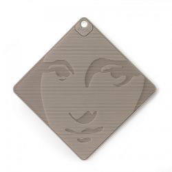 Manique - dessous de plat - rouge "Mona"