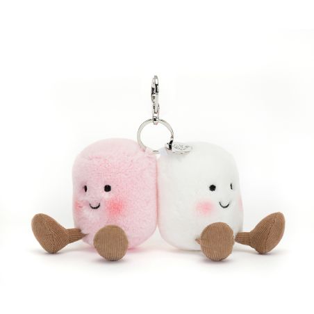 Peluche "Amuseable Pair of Marshmallows Bag Charm"