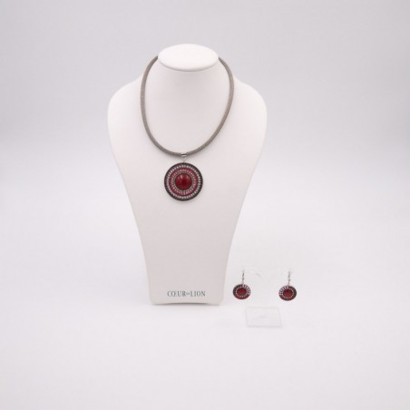 boucles d'oreilles "cœur de lion" 03
