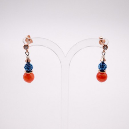 boucles d'oreilles "cœur de lion" 08
