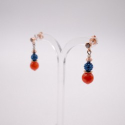 boucles d'oreilles "cœur de lion" 08