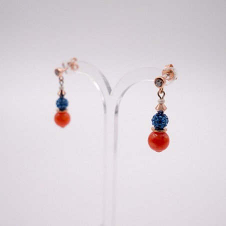 boucles d'oreilles "cœur de lion" 08