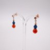 boucles d'oreilles "cœur de lion" 08