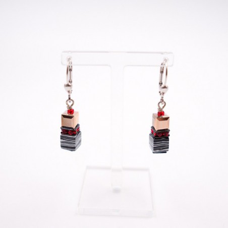 boucles d'oreilles "cœur de lion" 09