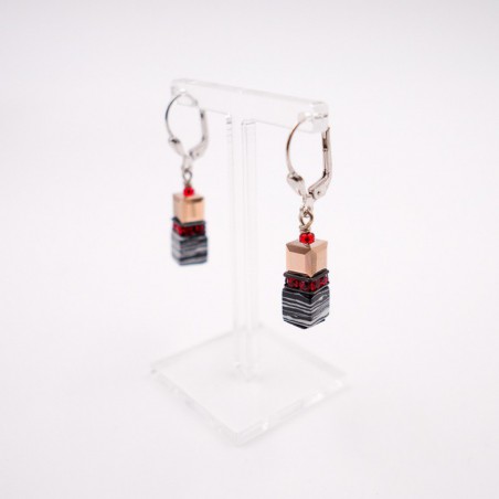 boucles d'oreilles "cœur de lion" 09
