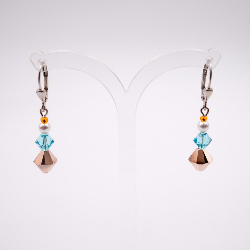 boucles d'oreilles "cœur de lion" 12