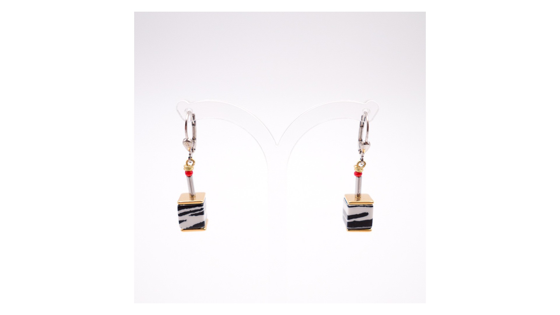 boucles d'oreilles "cœur de lion" 24
