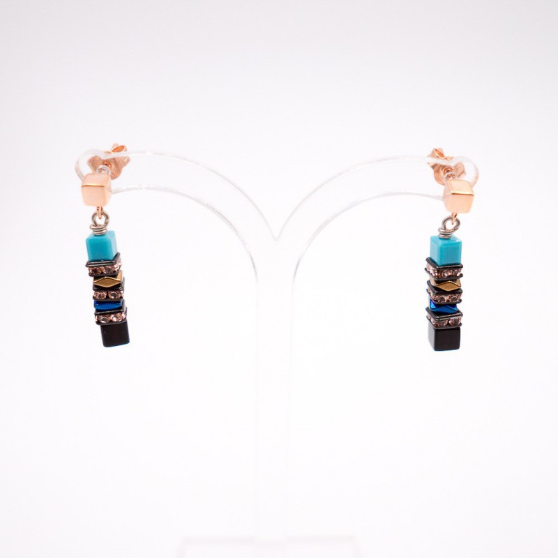 boucles d'oreilles "cœur de lion" 32