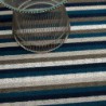 tapis chilewich "shag even stripe" marine
