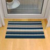 tapis chilewich "shag even stripe" marine