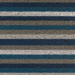 tapis chilewich "shag even stripe" marine