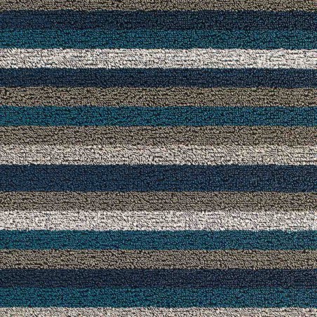 tapis chilewich "shag even stripe" marine