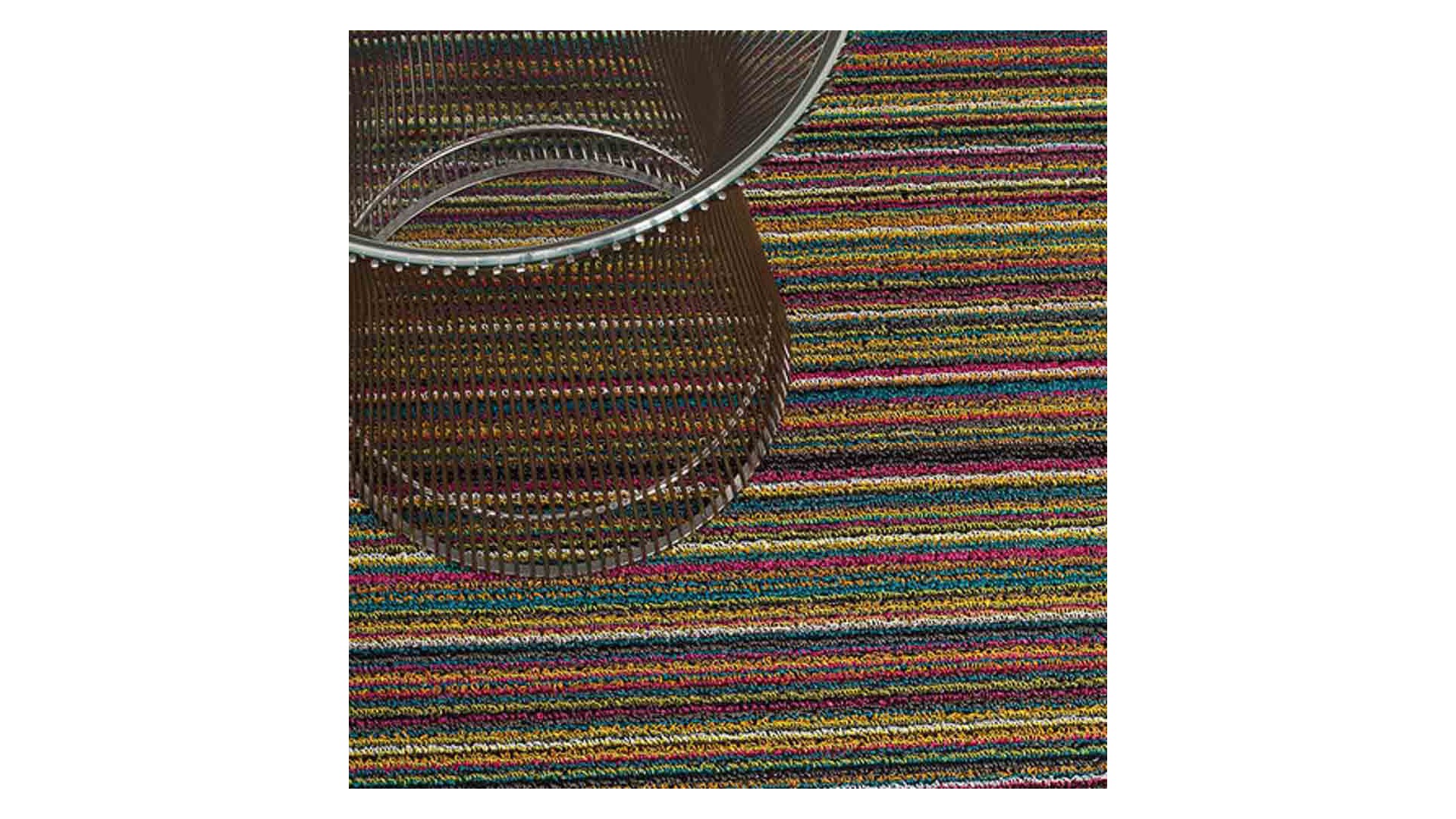 tapis chilewich "shag skinny bright" multicolore