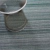 tapis chilewich "shag skinny stripe" menthe