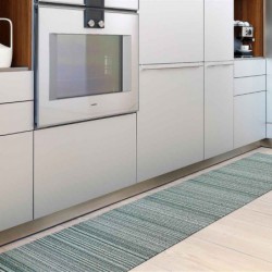 tapis chilewich "shag skinny stripe" menthe