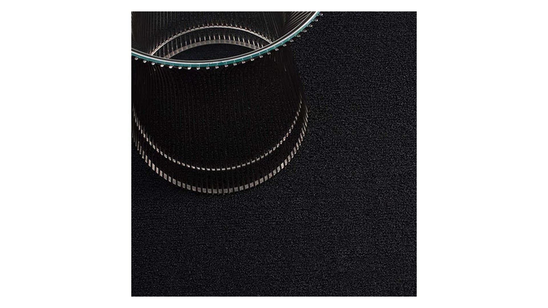 tapis chilewich "shag solid" noir