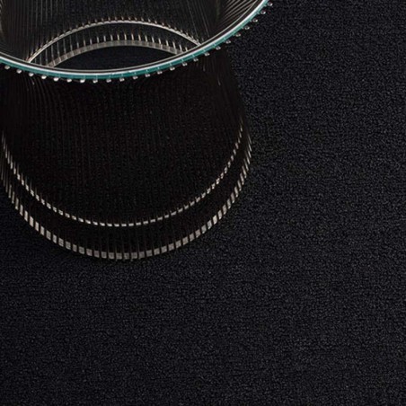 tapis chilewich "shag solid" noir