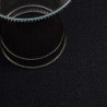 tapis chilewich "shag solid" noir