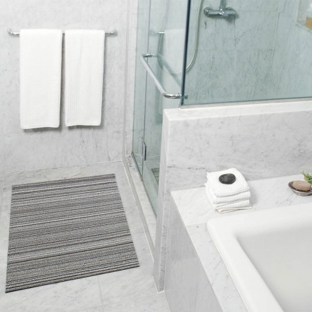 tapis chilewich "shag skinny stripe" bouleau