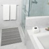 tapis chilewich "shag skinny stripe" bouleau