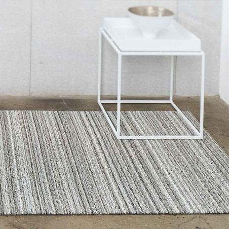 tapis chilewich "shag skinny stripe" bouleau