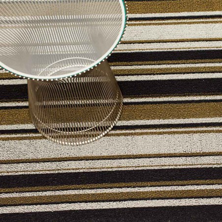 tapis chilewich "shag mixed stripe" luxe L