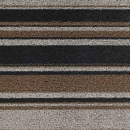 tapis chilewich "shag mixed stripe" luxe L